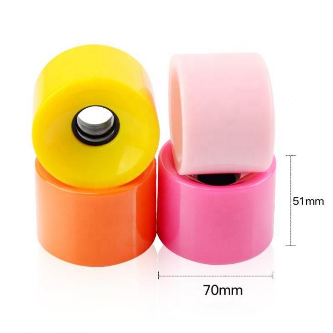 Wholesale Custom Printed PU Slide 70mm Long Board Longboard Wheels for Longboard