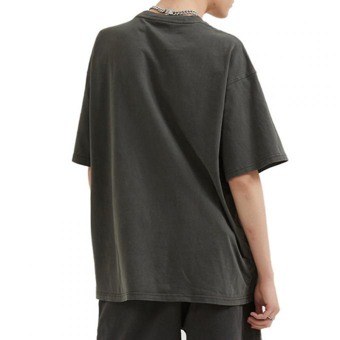 2022 Cotton Printing 100% Cotton Hip Hop Drop Shoulder Oversize T Shirt