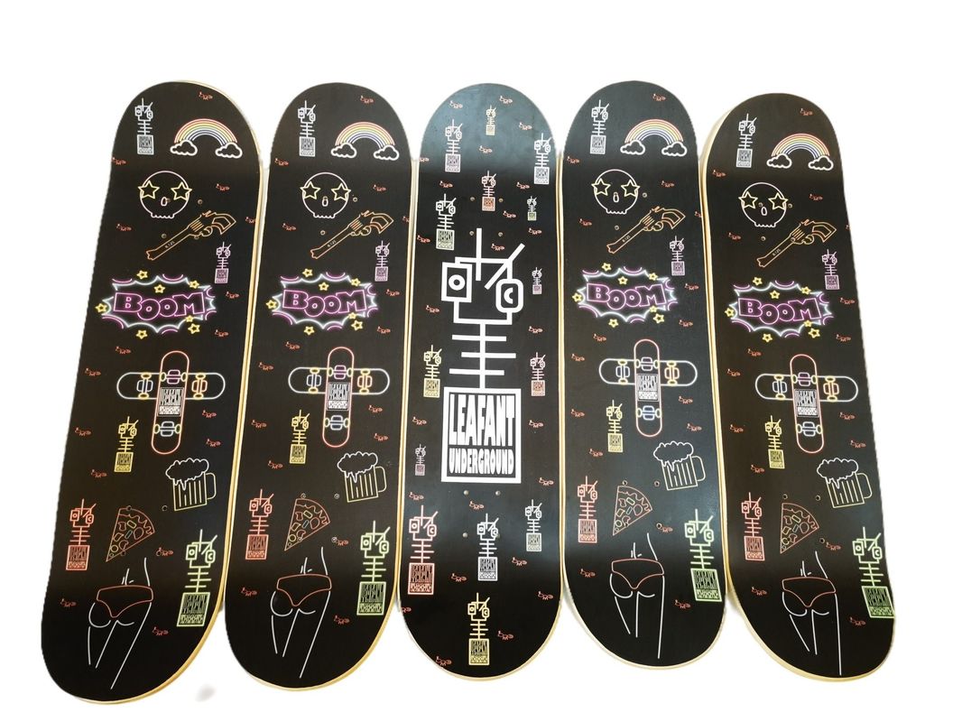2024 Hot Sales Style 7 Ply Maple Custom Concave Double Kick Профессиональный длинный скейтборд